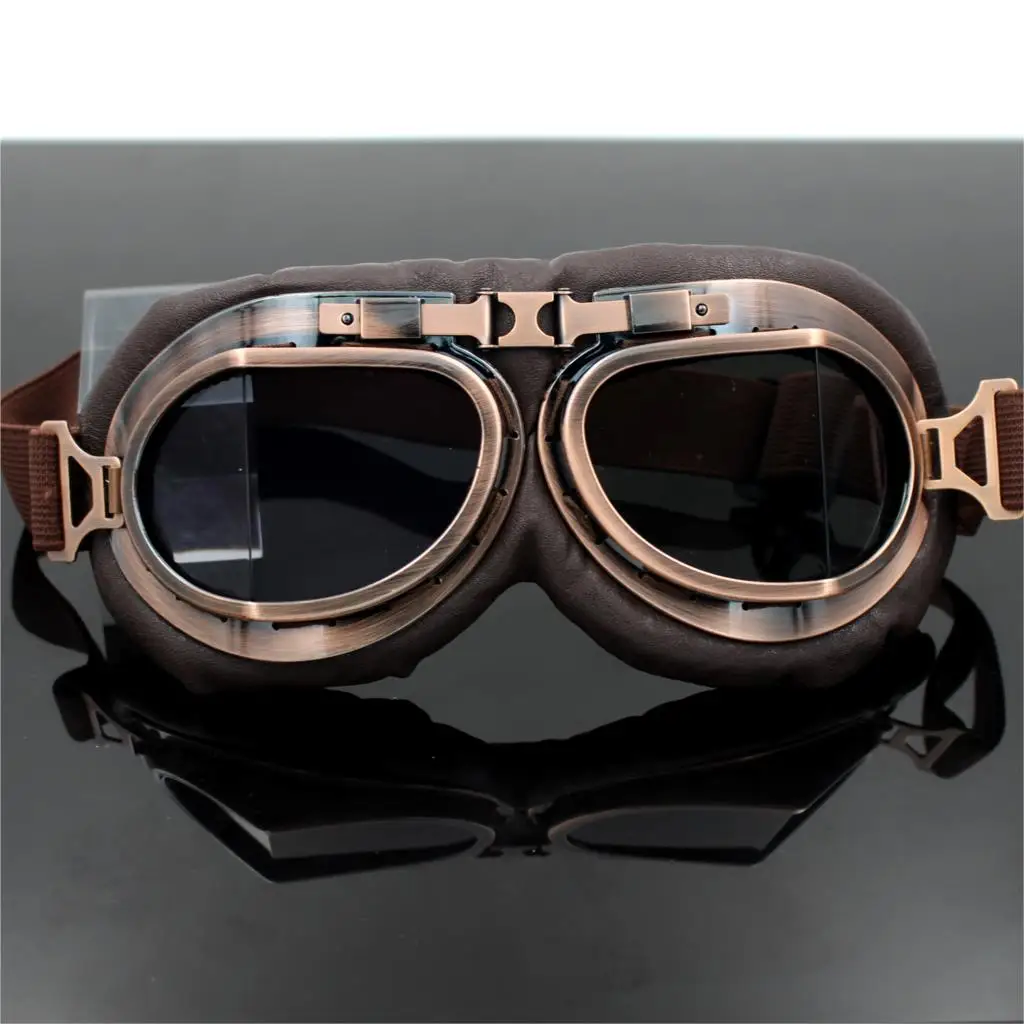 Шлем стимпанк медные стаканы мотоциклетные летные защитные очки винтажные очки пилот байкер очки защитное снаряжение очки