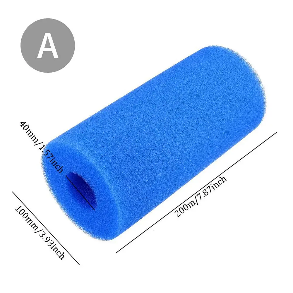 3 Sizes Pool Filter Cleaning Equipment Foam Reusable Washable Sponge Cartridge Foam Pool Cleaner filtre piscine - Цвет: A