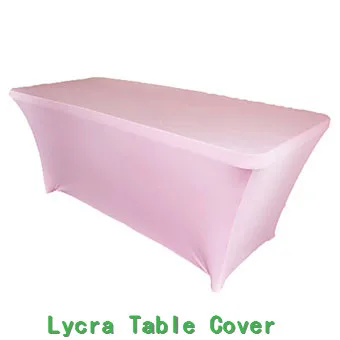 

Rectangular Table Cover Spandex/Lycra Fabric Tablecloth Stretch Bar Bistro for Wedding party Home Decorations