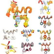 Милая Детская игрушка детская кроватка вращается вокруг кровати коляска висячая развивающая игрушка погремушка мобильный Прорезыватель скидка 24