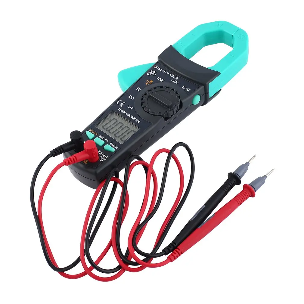 

Digital Clamp Meter VC902 DC/AC Volt Amp Ohm Diode Mini Multimeter Ammeter Multitester Current Voltage Resistance Tester Probe