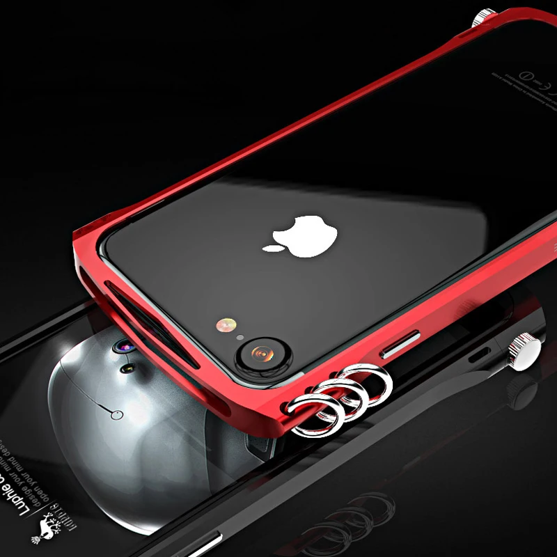 imágenes para Original luphie extranjero x1 case cubierta de aluminio del metal de parachoques para el iphone 7/7 plus con fibra de carbono pegatina imágenes para Original luphie extranjero x1 case cubierta de aluminio del metal de parachoques para el iphone 7/7 plus con fibra de carbono pegatina