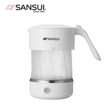 500 мл Творческий Путешествия Мини Портативный нержавеющая сталь Электрический чайник складной чайник постоянная температура Автоматическое отключение питания