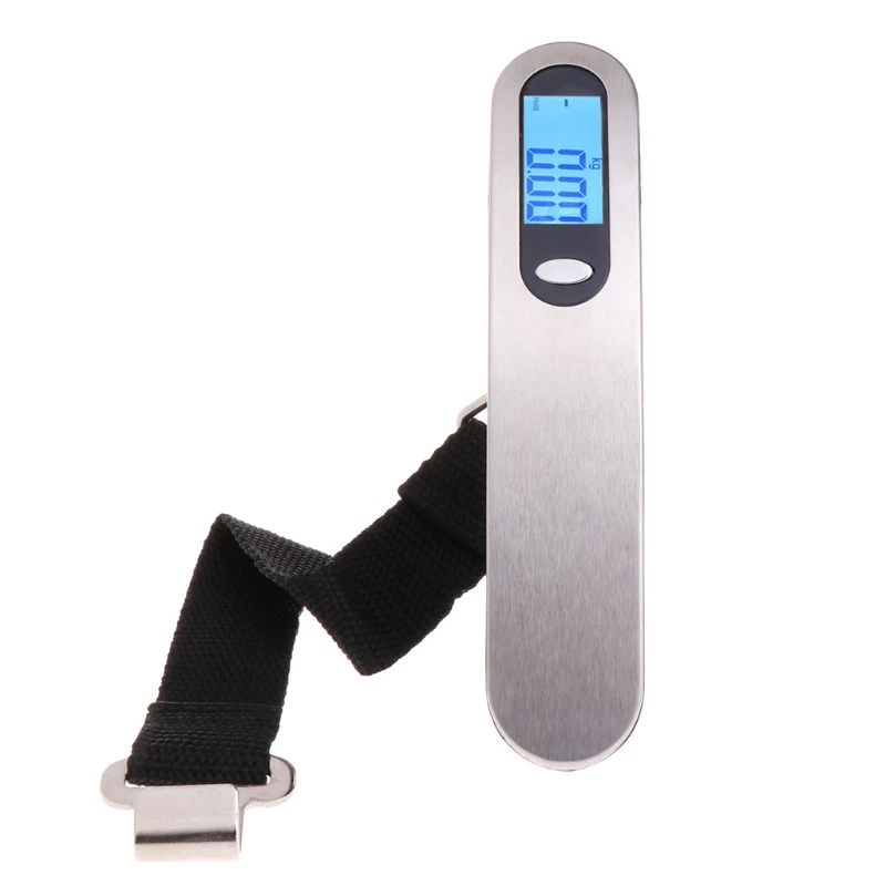 50kg Portable Mini Scale Weight Luggage Scale LCD Digital Travel Hanging Scalesin Weighing