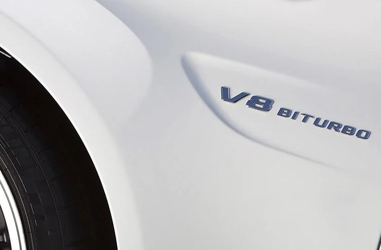 Emblema para Mercedes Matic + Turbo Estilo do Carro Carta Benz Biturbo 4 Matic Fender Logotipo Adesivo Cromo Preto Vermelho Amg V12biturbo v8 23 High Quality Automóveis e motos