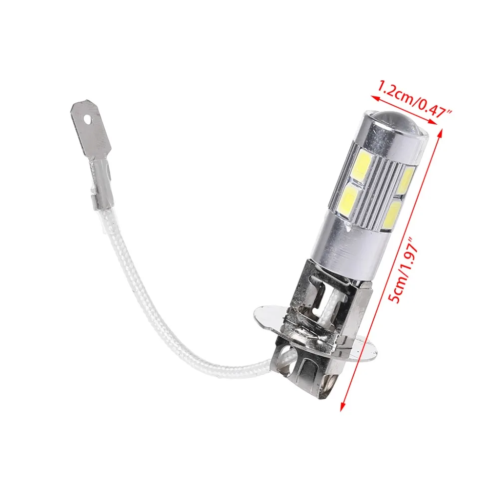1 шт Высокое качество Алюминий H3 Белый 10 светодиодный 5630 SMD Противотуманные фары