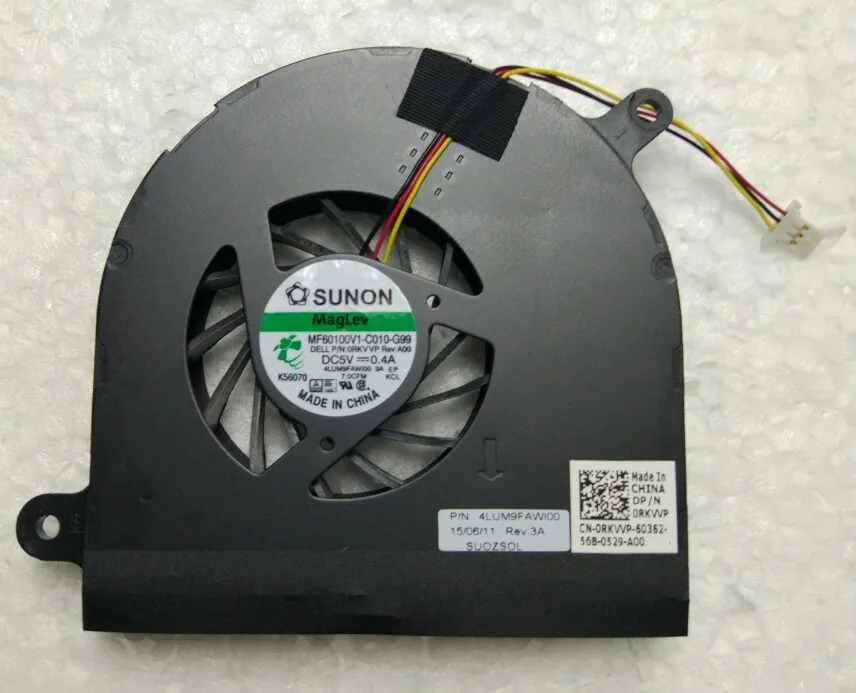 Новый вентилятор для процессора SSEA Dell 17R N7010 KSB0505HA C 9L10 RKVVP или MF60100V1 C010 G99 охлаждения