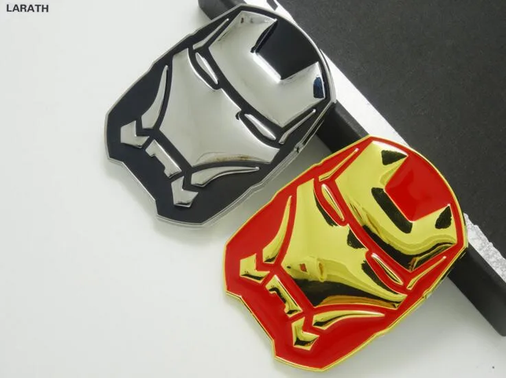 Drop Shipping Full Metal Iron Man Car Tail Hood Styling Accessories
