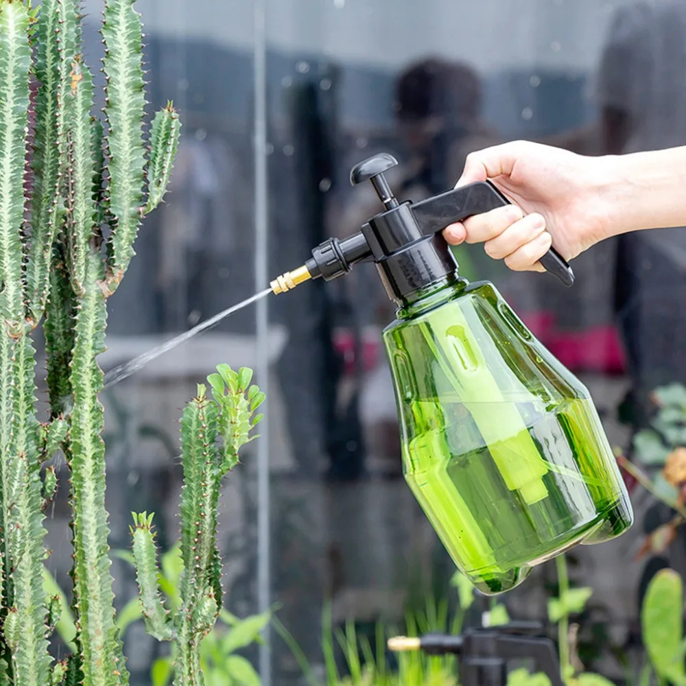 1.5L полив растений может спрей бутылка сад г-н опрыскиватель волос для садоводства расписанный цветами чайник* D