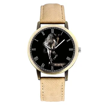 

2020 New fashion mens watches top brand luxury wolf dial men watch quartz clock retro roman number male wristwatch dropsshipping