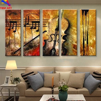 

Music Picture Canvas Oil Painting Art Hand painted Modern Abstract Oil Painting on Canvas Wall Art Gift for Home Decor TH096