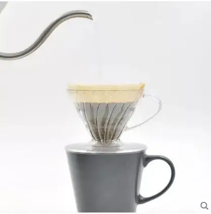 FeiC 1pc 4 colors hario  coffee dripper V60 Heat-resistant resin VD-01 2cups for barista