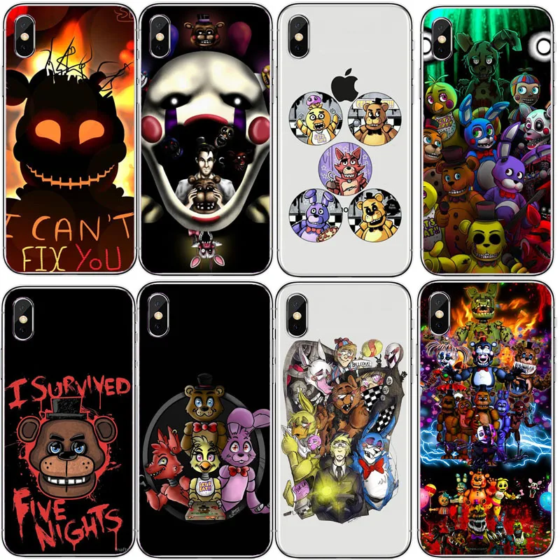 Жесткий чехол Five Nights At Freddy из поликарбоната для iPhone XS MAX XR X 10 8 7 Plus 6 6S 5 5S SE 5C 4 4S