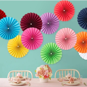 

10pcs/lot 20cm(8 inch) Beautiful Peal Tissuel Paper Fan Flower Wedding Decoration Birthday Party Colorful Paper Flowr Ball Deco