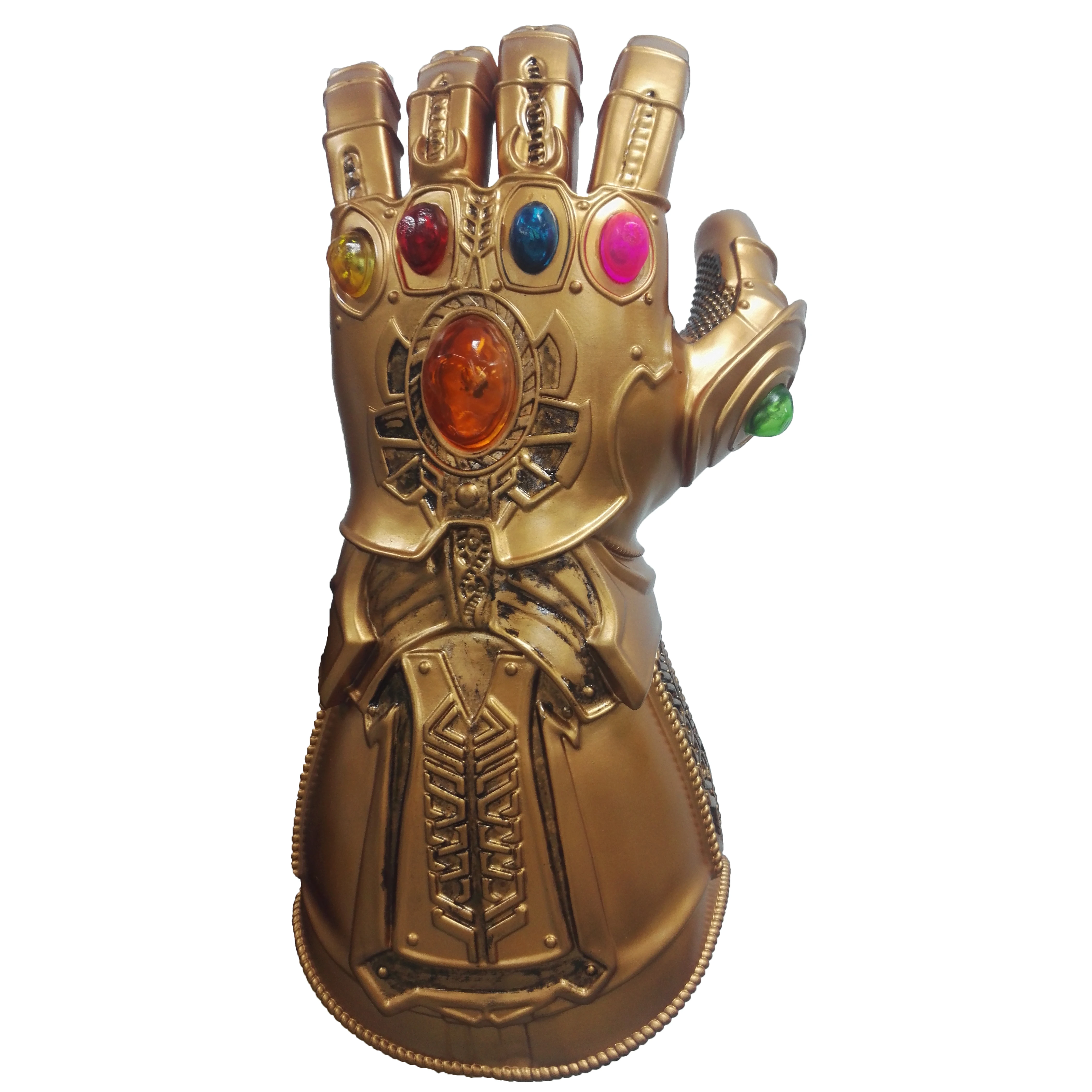 Светодиодные перчатки для косплея Thanos Infinity Gauntlet из ПВХ супергероев Таноса