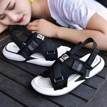 

Fires Women Sandals Fashion Outdoor Summer Beach slipper Women Peep-toe Sandalias Flat Casual Shoes Loafers Ladies Footwear Soft