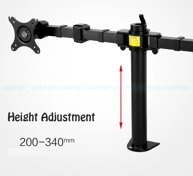 Настольный 1"-30" двойной кронштейн для монитора Arm Full Motion светодиодный ЖК-дисплей стенд Макс. загрузка 10kgs каждая головка D1D