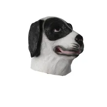 Halloween Latex Shepherd Cosplay Full Head Animal Border Collie Dog Masks border collie car stickers decorating dog accessories
