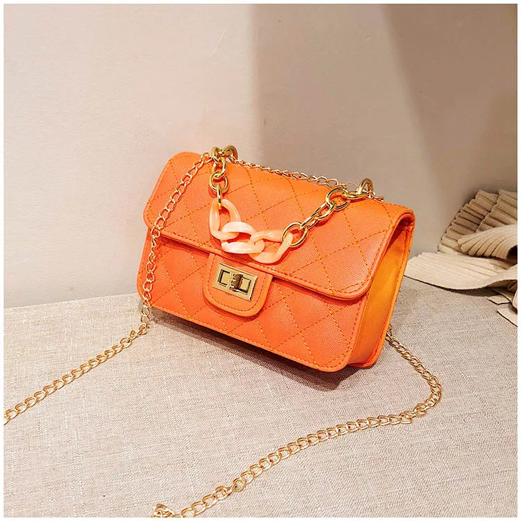 Luxury Women Classic handbag Designer Pink Blue Gradient PU Leather Lingge Shoulder Bag (6)
