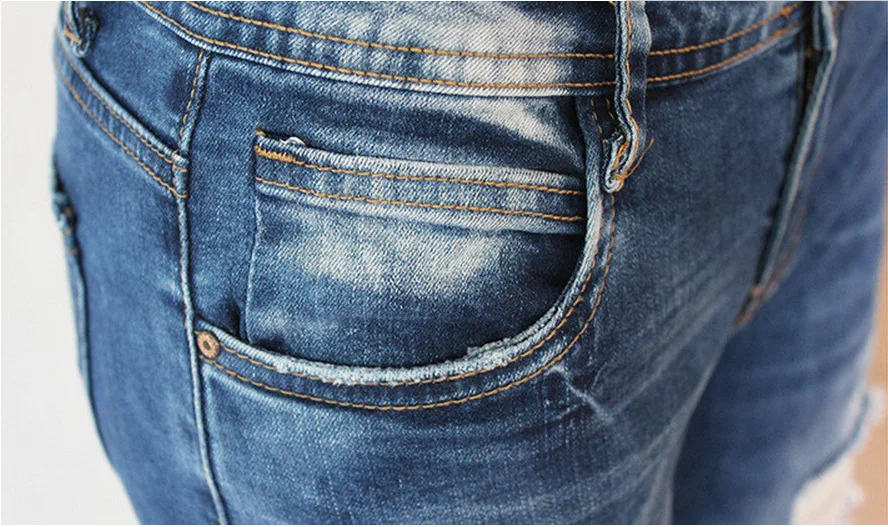 Новые синие джинсы узкие брюки женские с высокой талией тонкие рваные повседневные джинсы из денима стрейч брюки джинсы брюки для женщин