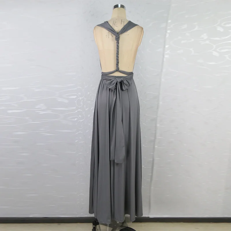 Hot 2016 summer sexy women maxi dress red bandage long dress sexy Multiway Bridesmaids Convertible Dress robe longue femme (11)