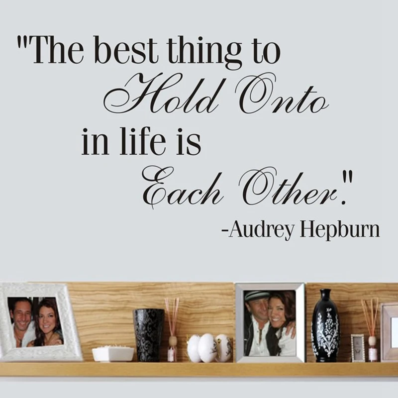 Ebay Hot Spedizione Gratuita British Goddess Wall Quotes-La Cosa Migliore Nella Vita È La Stessa .. "Art Vinyl Stickers Home Decor Q0289