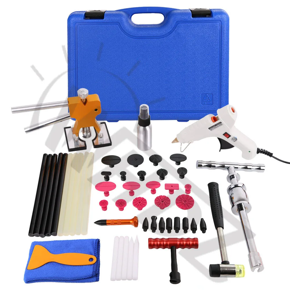 WHDZ PDR Box Gule Gun Car Ding Dent Repair Lifter Slide Hammer Glue Puller Tabs Car Dent Repair Paintless Hail Removal Remover (3)