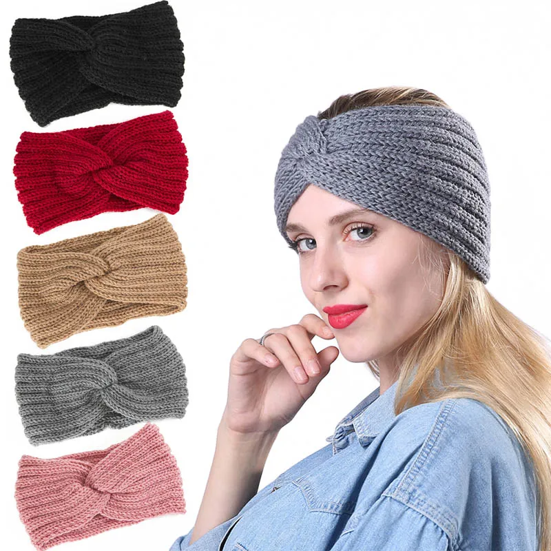 Buy Women Winter Warmer Knitted Headband Crochet Bow