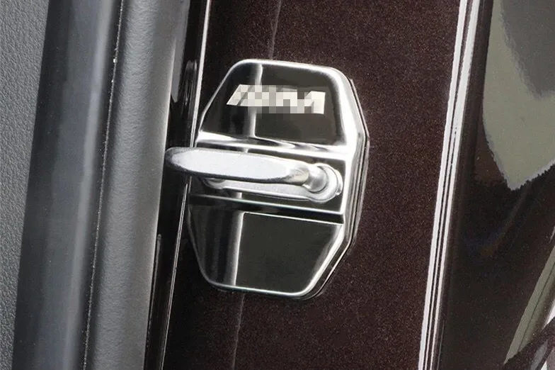 4 шт. стайлинга автомобилей дверной замок Пряжка Защитная крышка для BMW X1 F48 X2 F39 X3 G01 F25 E83 X4 G02 F26 X5 F85 F15 E70 X6 аксессуары