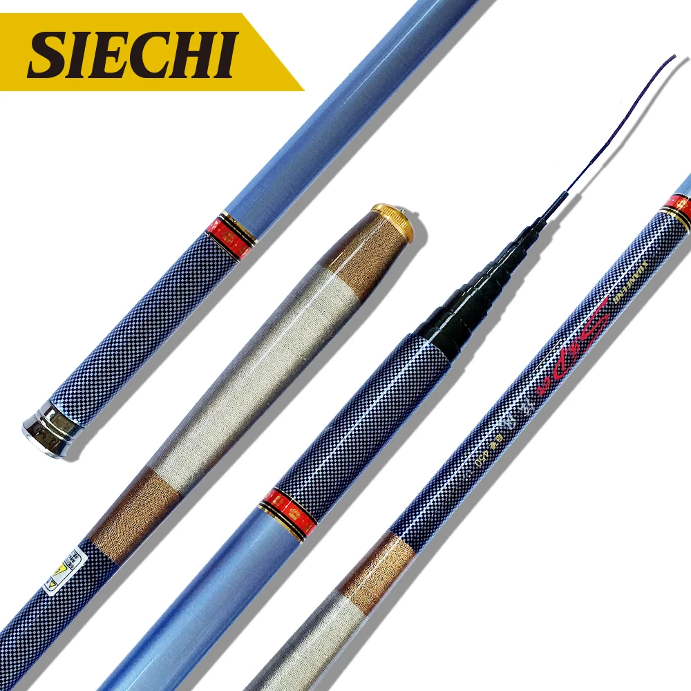 

NEW Ultralight SuperHard 3.6/4.5/5.4/6.3/7.2 Meters Stream Hand Pole Carbon Fiber Casting Telescopic Fishing Rods Fish Tackle