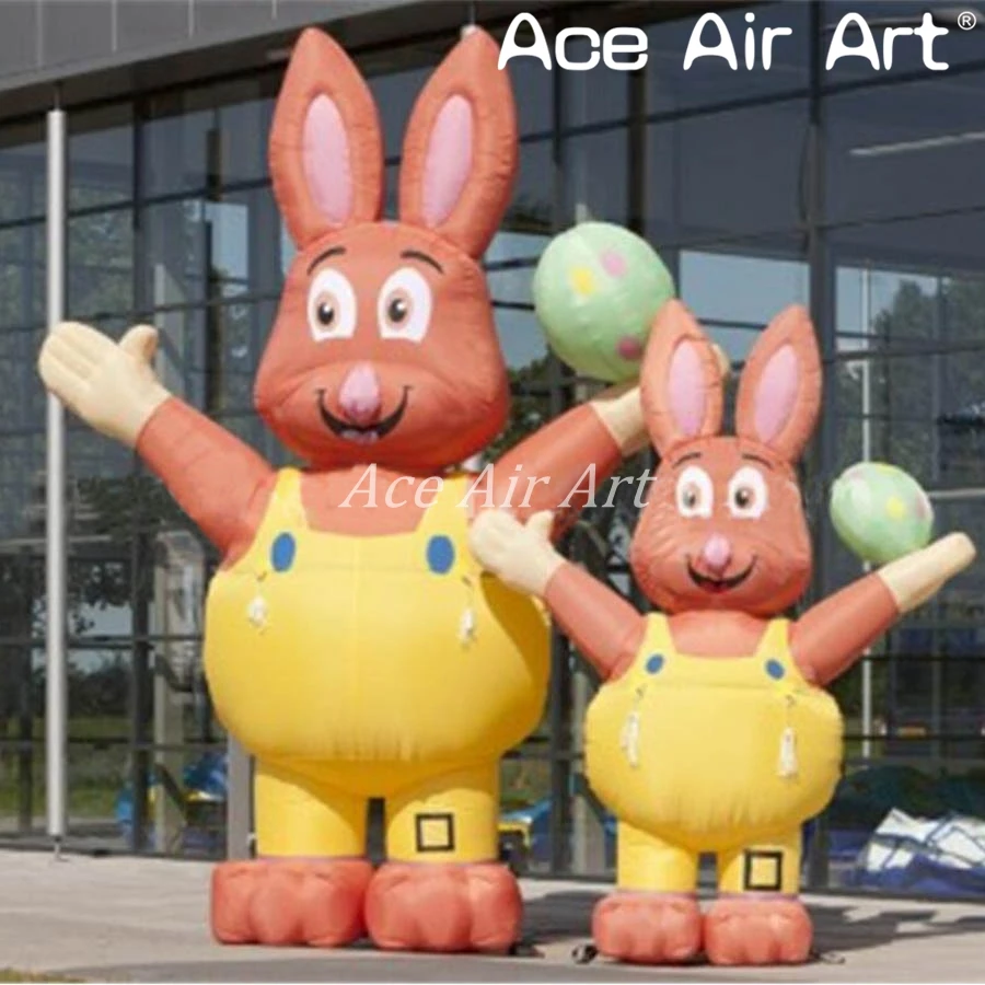 Beautiful Giant Standing Inflatable Easter Rabbit Bunny With An