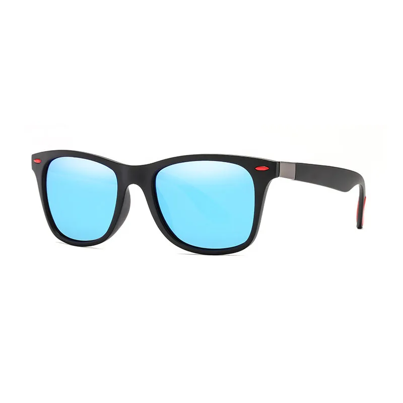 Модные брендовые дизайнерские поляризованные солнцезащитные очки для мужчин и женщин, для вождения, квадратная оправа, солнцезащитные очки, мужские очки с покрытием, зеркальные женские