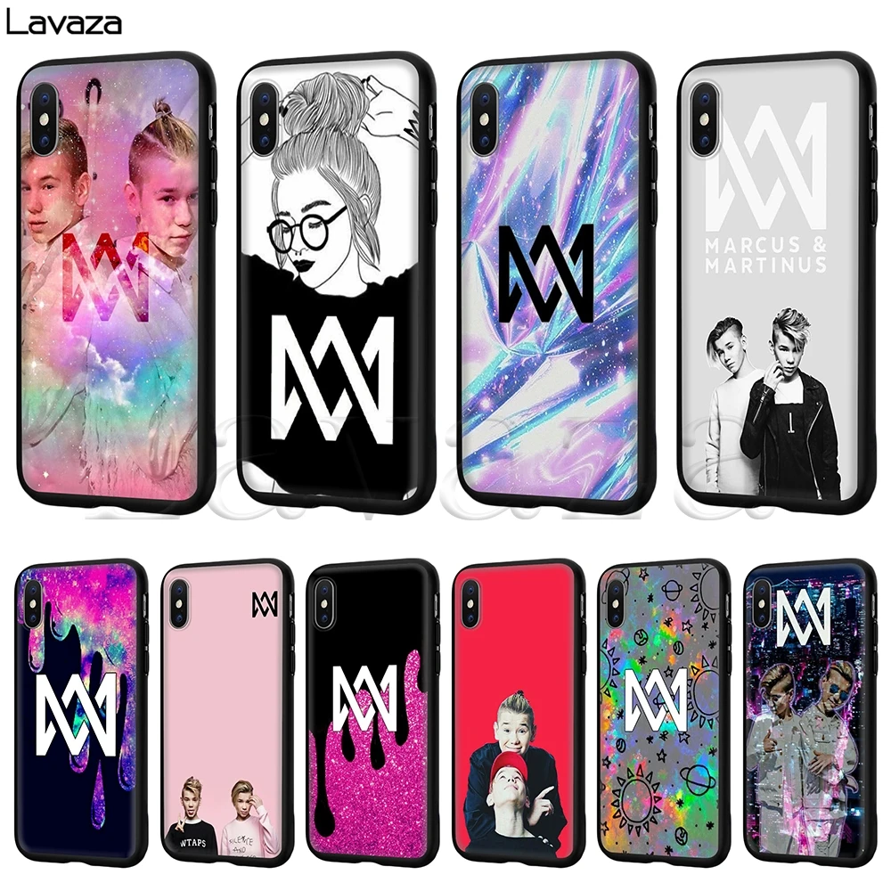 

Lavaza Marcus & Martinus Silicone Soft Case for iPhone 11 Pro XS Max XR X 8 7 6 6S Plus 5 5S SE