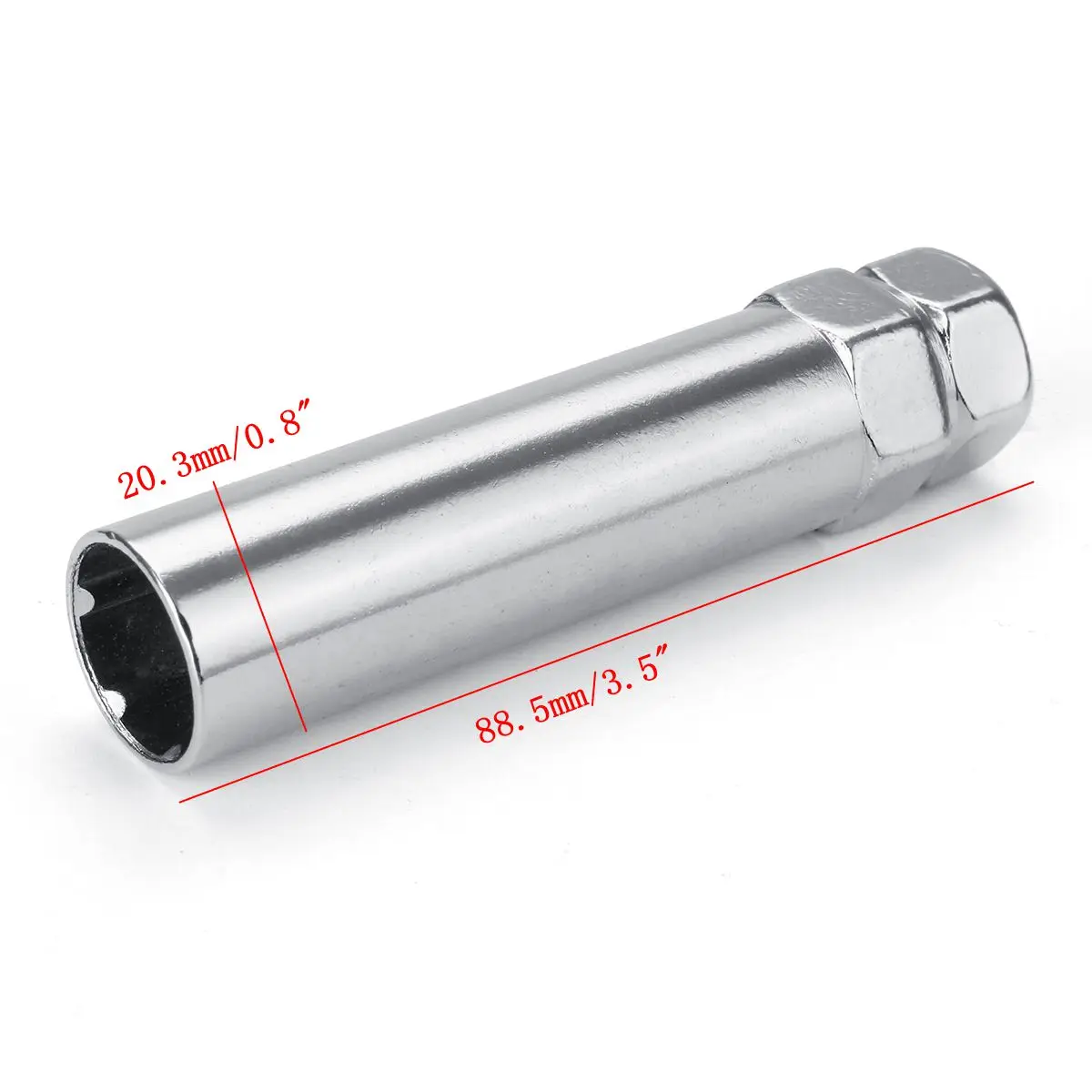 Adapter key for 6-Spline Wheel bolts//nuts 17//19mm head