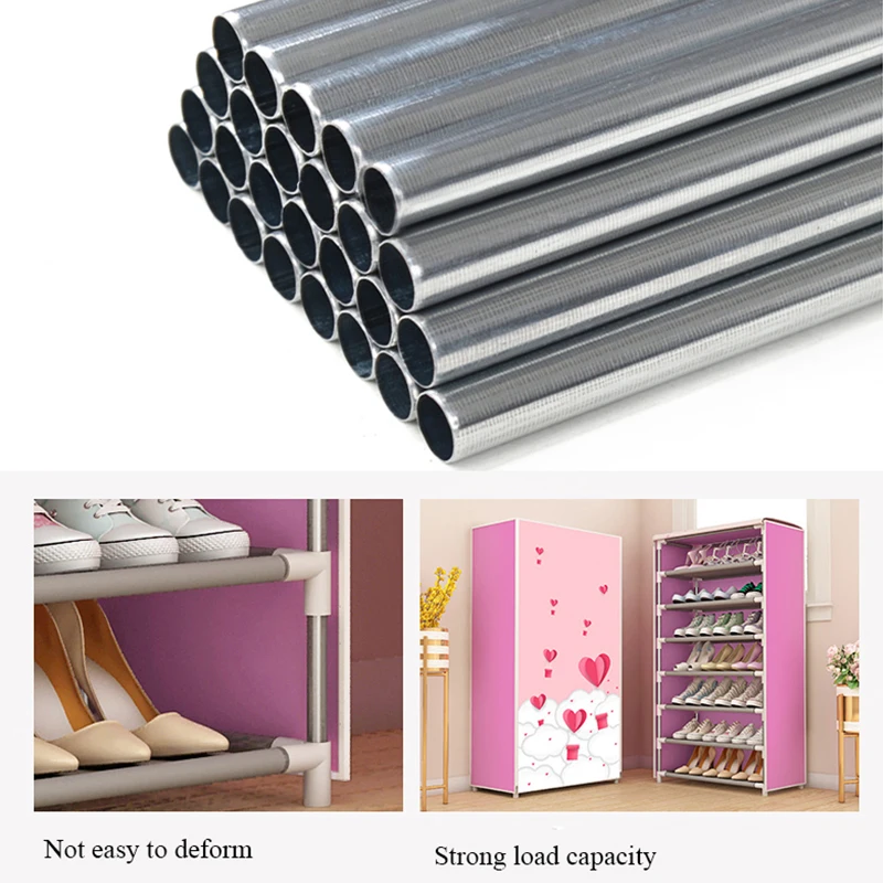 Shoe Rack Simple Assembled Dustproof Space Saving Shoe Organizer Storage Closet System Home Shoes Shelf Cabient Keep Room Neat