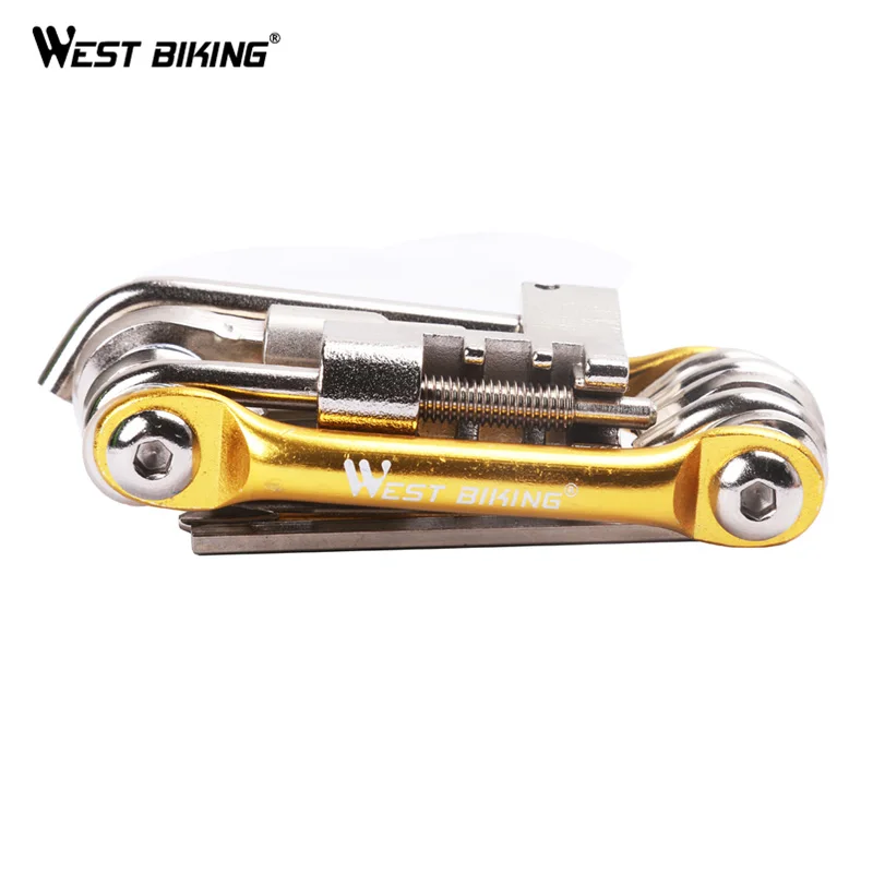 WEST BIKING, набор для велосипеда, многофункциональный, для ремонта, для горного велосипеда, для велосипедного обслуживания, набор инструментов