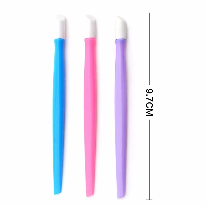 30 шт. новые инструменты ногтей кутикулы Pusher Remover Stick ручка ложки с толкатель Польский Маникюр Педикюр Уход Инструменты DIY Профессиональный