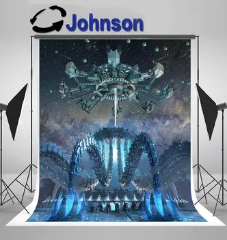 

Organic Alien Architecture Futuristic Structure Hoovering Spider backdrop Vinyl cloth Computer print wall background