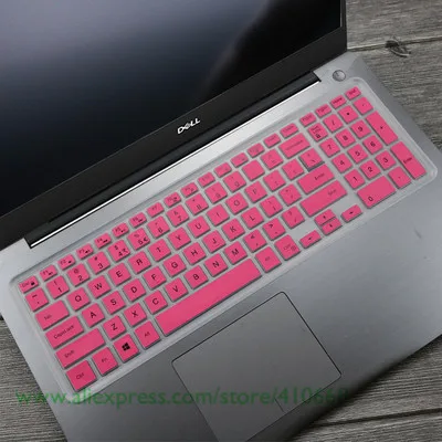Чехол для клавиатуры ноутбука протектор для Dell Inspiron 15-3542 5547 15C 15CR Inspiron 15 3000 5000 15MR 15 м 15MD 15L 15LR 1528BB - Цвет: Pink