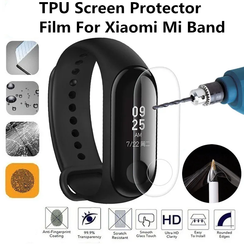 

Best Explosion-proof LCD TPU Full Cover Screen Protector Film For Xiaomi Mi Band 2/3