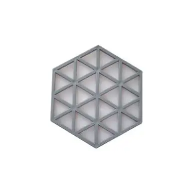 2шт коврик для стола мягкие TPR шестигранные коврики для кофейных чашек Pad теплоизоляционные Нескользящие чаши салфетки держатель для горячих напитков домашний декор - Цвет: 5