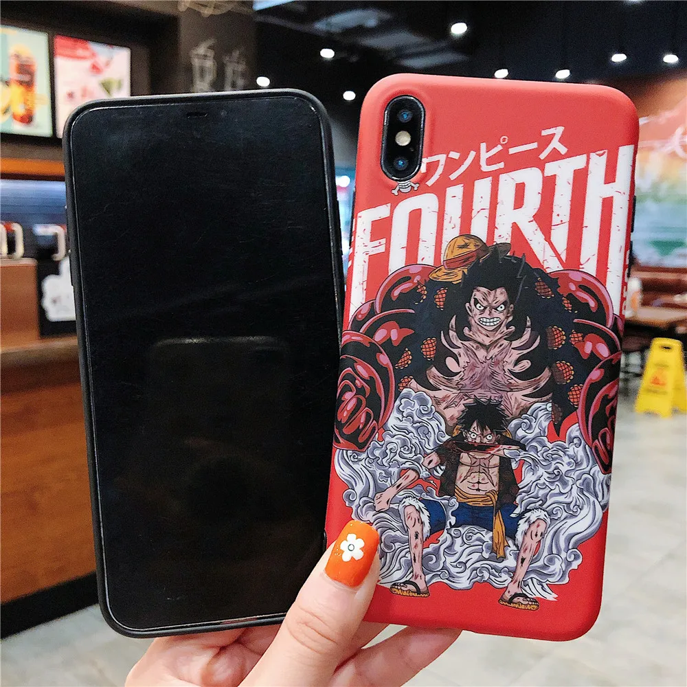 One Piece funda Case for iphone 11 Pro Max Japan Anime Luffy Zoro Naruto TPU back cover for iPhone XR XS Max 8 7 6 6S Plus Coque