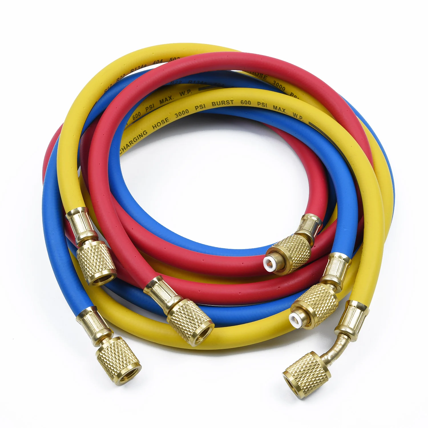

AC Charging hoses Refrigeration Hose R134a R22 R404 502 Air Conditioner Manifold Gauge Set 5FT 60 inch Charging