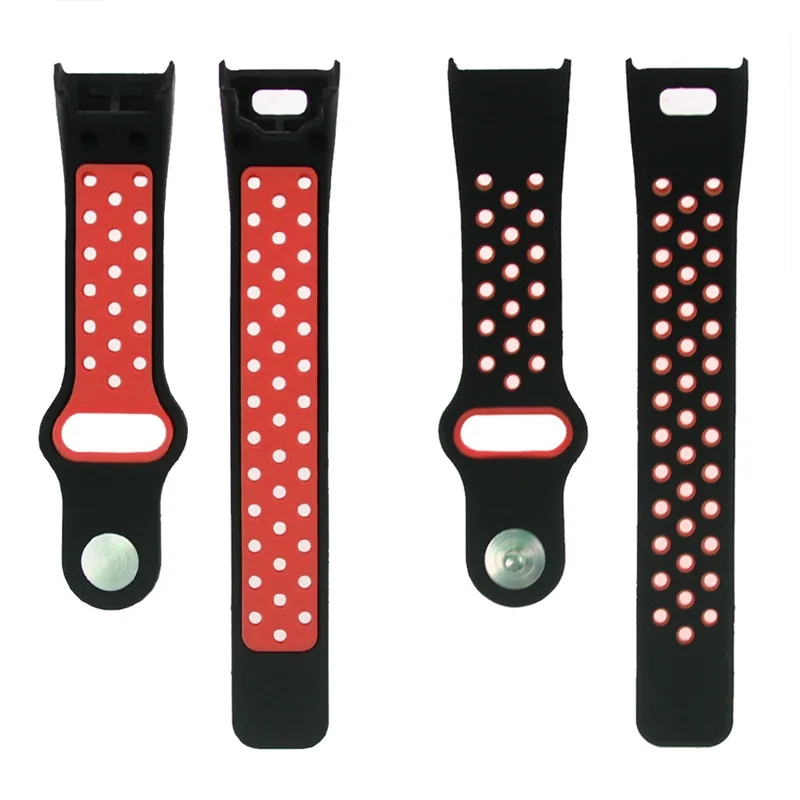 FIFATA для часы Garmin vivosmart HR Новая замена силиконовый ремешок спортивный наручный браслет ремешок для часы Garmin vivosmart HR L/S - Цвет: Black red