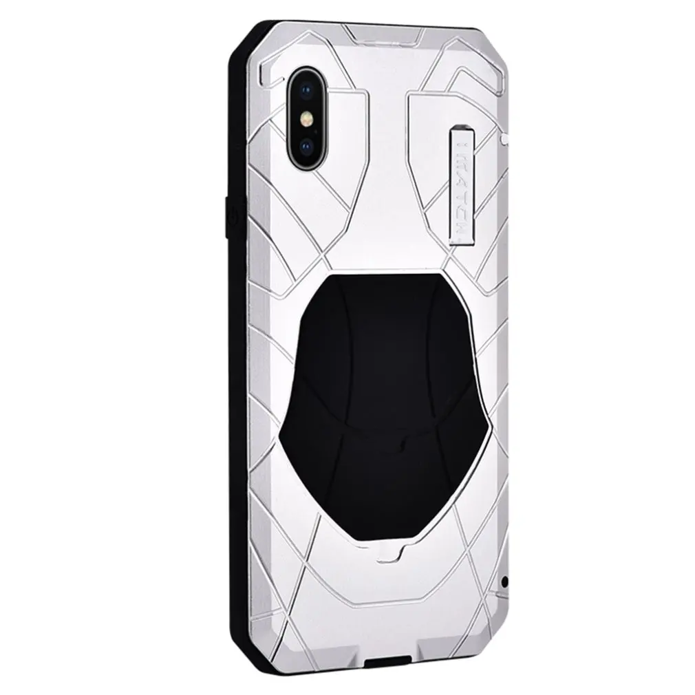 for iPhone X Для IPhone XS Max XS X 7 8 6 6 S Анти-сейсмический дизайн металлический силиконовый чехол для мобильного телефона изысканно разработанный прочный - Цвет: for iPhone X