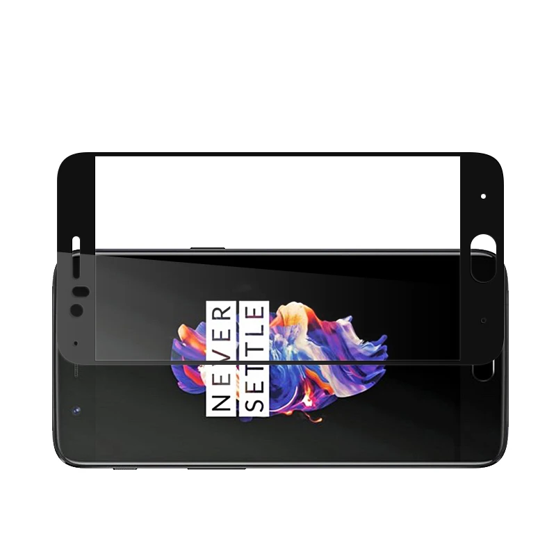 Для OnePlus 5 A5000 полное покрытие закаленное Стекло Экран протектор для OnePlus 5 т 5 т a5010 полный охват Стекло плёнки