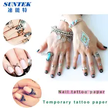 Горячая модная Временная переводная бумага для тату s лазерная наклейка для ногтей струйная наклейка бумага