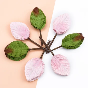 

12pcs Fake green leaf for wedding home decoration accessories scrapbooking silk leaf diy decorative wreaths artificial plants