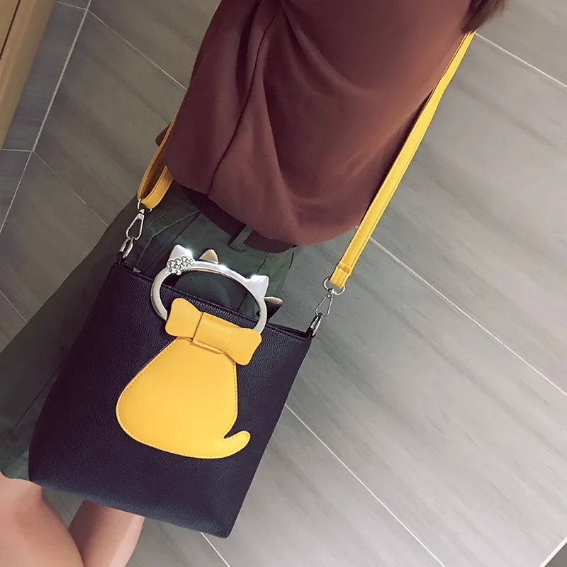 Adiyate Cat Сумочка Bolsas feminina pochete простой Повседневное Модные женские Для женщин сумка