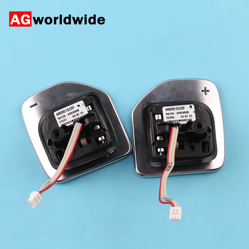 Для Audi A1 A3 A4 A5 A6 C7 A7 A8 Q3 Q5 Q7 Tiptronic черный глянцевый хромированный рычаг переключения